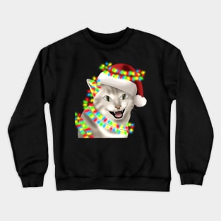 Merry Christmas Kitten Crewneck Sweatshirt